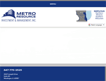 Tablet Screenshot of metroresource.com